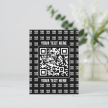Promotional QR code (editable) plus Logo Pattern