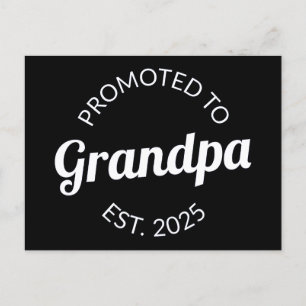 Carte Postale Promu À Grand-Père Est. 2025 I