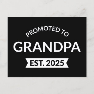 Carte Postale Promu À Grand-Père Est. 2025 II