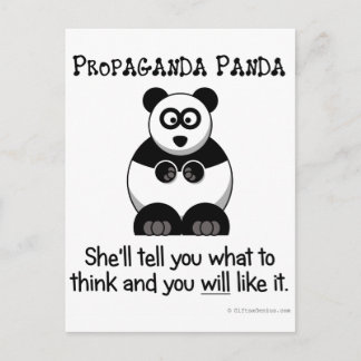 Carte Postale Propaganda Panda vous fera savoir ce que vous pens