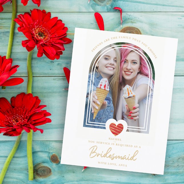 Carte Postale Proposition de photo au coeur rouge d'une femme de (Créateur téléchargé)