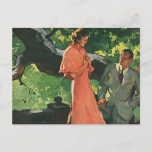 Carte Postale Proposition vintage ; Veux-Tu M'Épouser ?