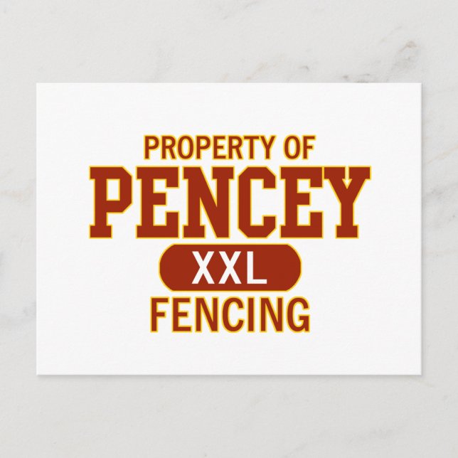 Carte Postale Propriété de Pencey (Devant)