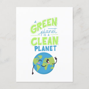 Carte Postale Propulsé par le vert : prospérer avec la nature"