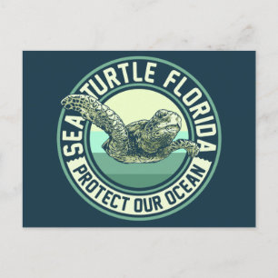 Carte Postale Protection contre les tortues marines
