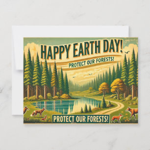 Carte Postale Protéger nos forêts