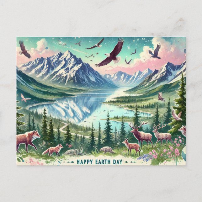 Carte Postale Protéger notre planète, 22 avril (Devant)