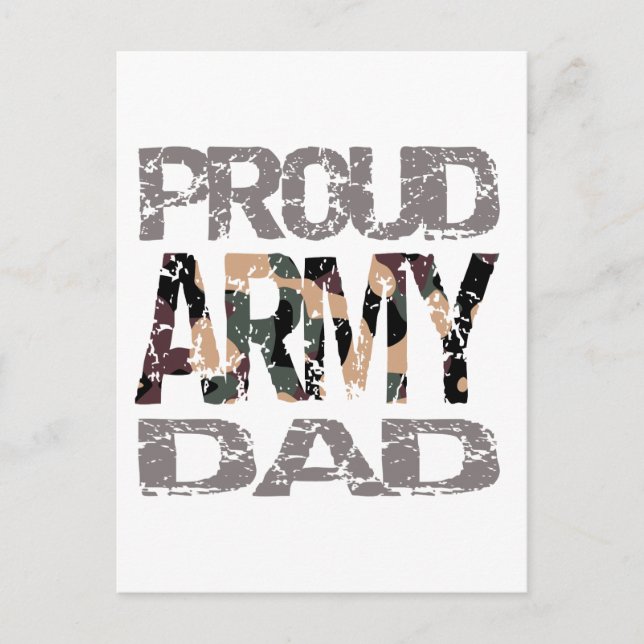 Carte Postale Proud army dad (Devant)
