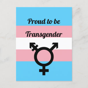 Carte Postale Proud to be transgenre   Pride