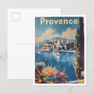 Carte Postale Provence France Classic Art Retro Vintage voyage