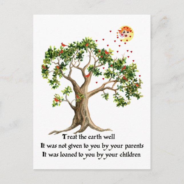 Carte Postale Proverbe de la nature kenyane (Devant)