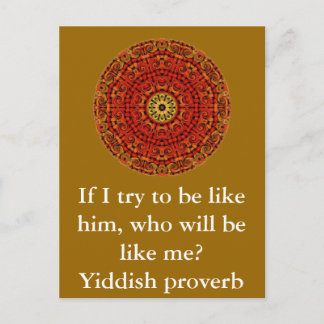 Carte Postale Proverbe Yiddish