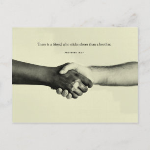 Carte Postale Proverbes 18:24 - Amitié