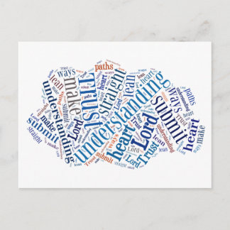 Carte Postale Proverbes 3:5-6