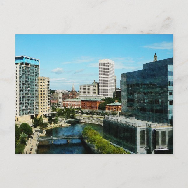 Carte Postale Providence RI Skyline (Devant)