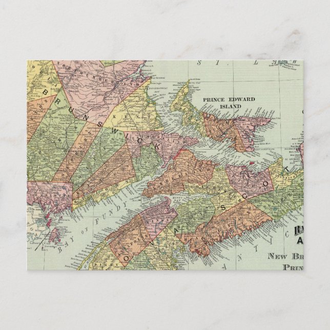 Carte Postale Provinces maritimes du Canada (Devant)