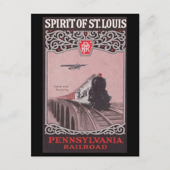 Carte Postale PRR Train Spirit of St. Louis (Devant)