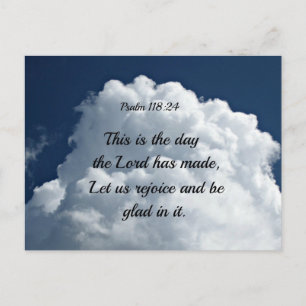 Carte Postale Psaume 118:24 This sont le jour du Seigneur Hath m