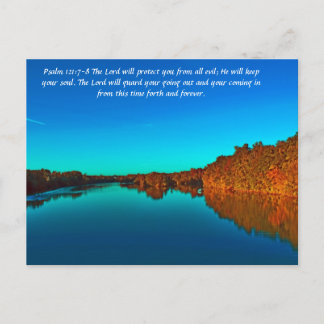 Carte Postale Psaume 121:7-8 Le Seigneur vous protégera de tout