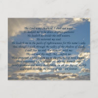 Psaume 23 Beau Ciel Chrétien Photo Bible Verse