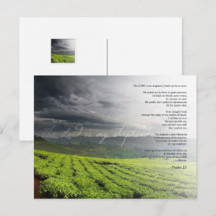 Carte Postale Psaume 23 L'Éternel est mon berger - Bible
