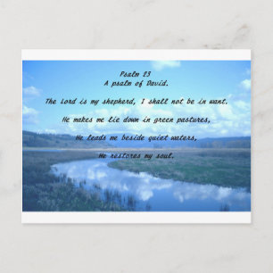 Carte Postale Psaume 23 Psaume de David.T