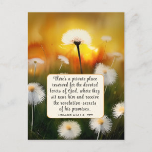Carte Postale Psaume 25 14 Aimants de Dieu Bible Verse Chrétien