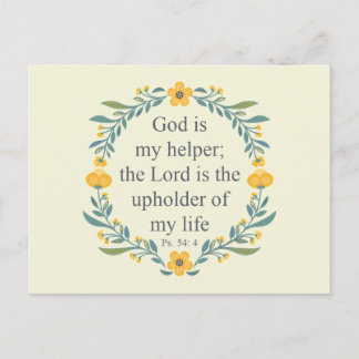 Carte Postale Psaume 54:4