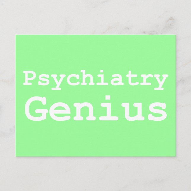 Carte Postale Psychiatrie Génie Cadeaux (Devant)