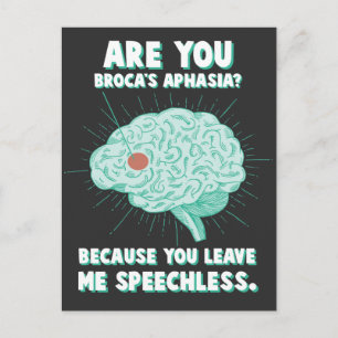 Carte Postale Psychologie de l'Aphasie expresse Langue Handicap