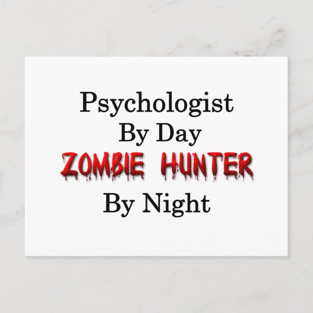 Carte Postale Psychologue/Zombie Hunter (Devant)