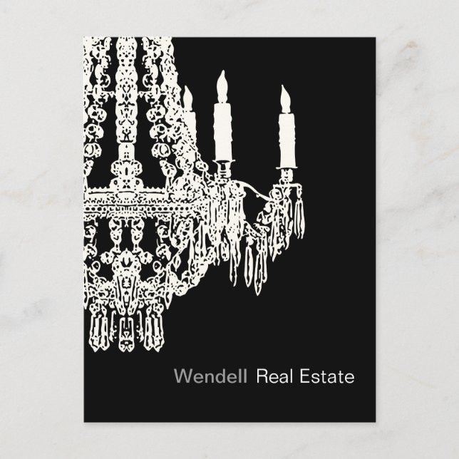 Carte postale publicitaire d'agent immobilier (Devant)