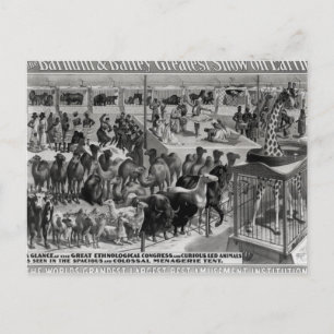 Carte Postale Publicité d'affiche, 'Le Barnum et Bailey