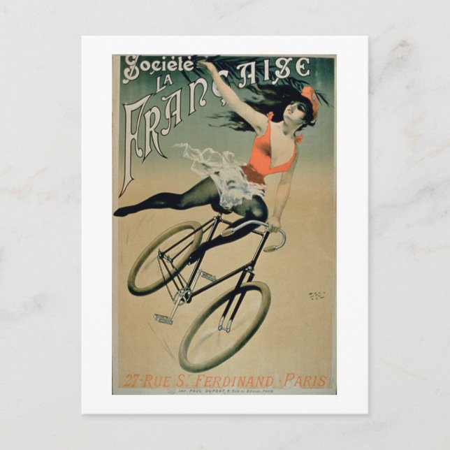 Carte Postale Publicité d'affiche "Societe La Francaise", Paris  (Devant)
