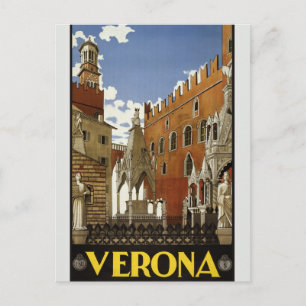 Carte Postale Publicité de voyage pour Vérone vintage Tourisme E