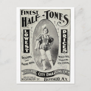 Carte Postale "Publicité d'engraving City Electric"