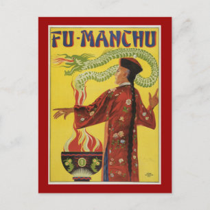 Carte Postale Publicité du Magicien Fu-Manchu