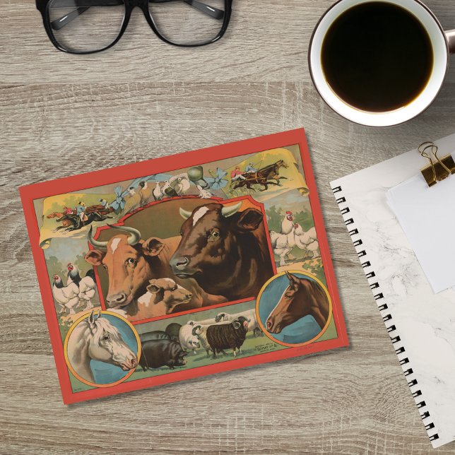 Carte Postale Publicité éphémère sur les animaux de ferme (Créateur téléchargé)