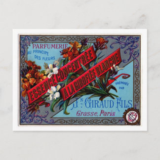 Carte Postale Publicité française sur le parfum