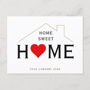Carte Postale Publicité immobilière Home Sweet Home