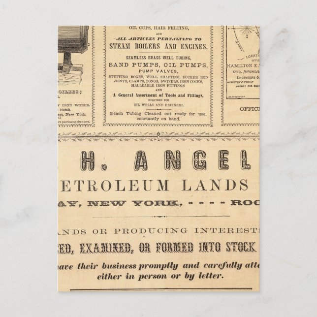 Carte Postale Publicité New York (Devant)