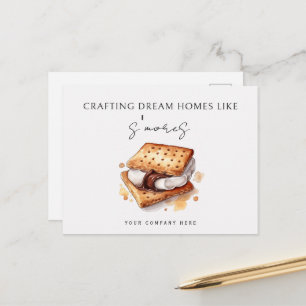 Carte Postale Publicité personnalisée pour l'agence immobilière 