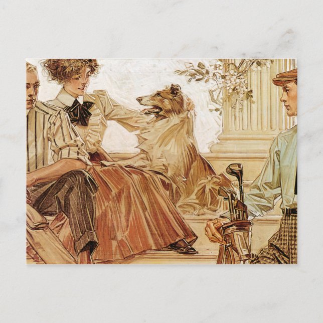 Carte Postale Publicité pour Arrow Collar, 1910 par Leyendecker (Devant)
