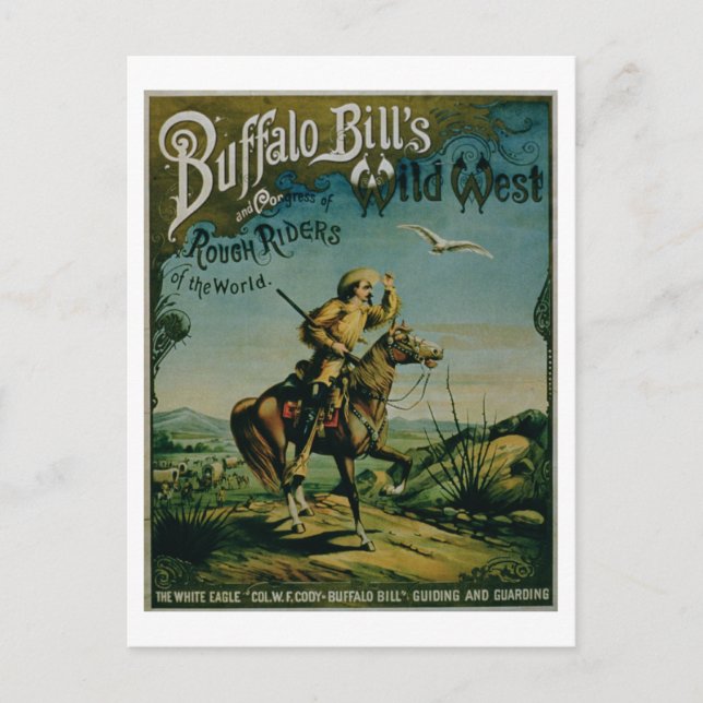 Carte Postale Publicité pour 'Buffalo Bill's Wild West and Co (Devant)