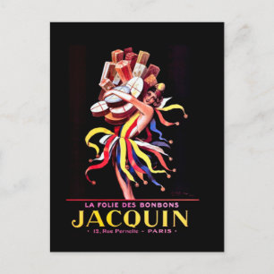 Carte Postale Publicité pour les bonbons Jacquin par Leonetto Ca