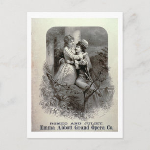Carte Postale Publicité pour 'Roméo et Juliette', avec Emm