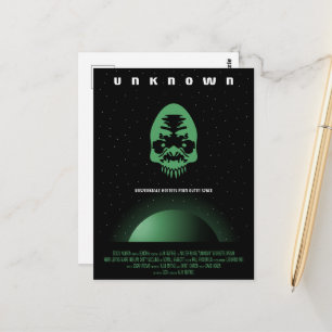 Carte Postale Publicité pour un film d'horreur Sci-Fi, Inconnu