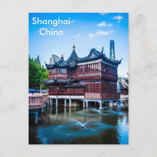 Carte Postale Publicité touristique Vintage voyage de Shanghai