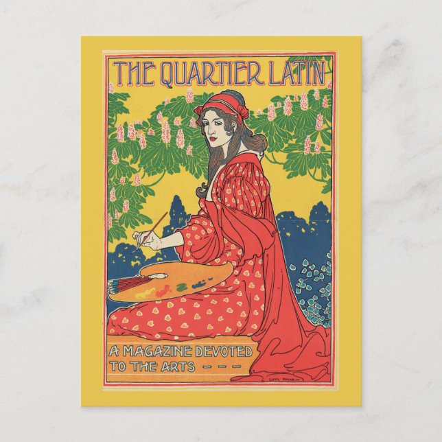 Carte Postale Publicité vintage art nouveau (Devant)