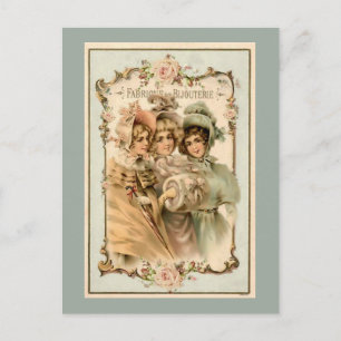 Carte Postale Publicité vintage de l'usine de bijoux